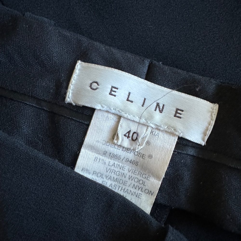 CELINE Trouser Pants in Black SZ XL / 40 EU - Picture 7 of 7
